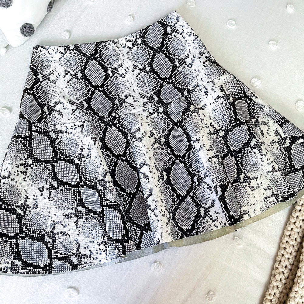 Faux Leather Mini Skirt